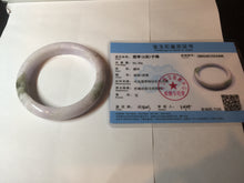 Load image into Gallery viewer, 60mm Certified Type A 100% Natural icy watery green/purple/red Jadeite Jade bangle BM87-4496

