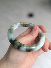 Load image into Gallery viewer, 55.3mm certified Type A 100% Natural dark green/purple/yellow Jadeite Jade bangle AZ41-4099
