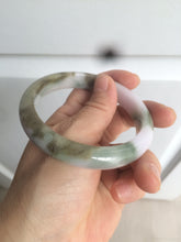 Load image into Gallery viewer, 58.8mm Certified Type A 100% Natural green/purple/brown Jadeite Jade bangle C85-5282
