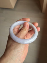 Load image into Gallery viewer, 55mm 100% natural type A light purple white jadeite jade bangle BM101-2838
