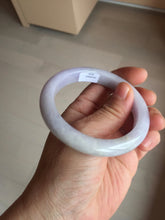 Load image into Gallery viewer, 55mm 100% natural type A light purple white jadeite jade bangle BM101-2838
