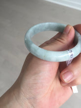 Load image into Gallery viewer, 56mm certified 100% natural type A light green white blue jadeite jade bangle BQ22-3791
