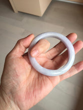 Load image into Gallery viewer, 55mm 100% natural type A light purple white jadeite jade bangle BM101-2838
