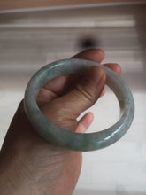 Load image into Gallery viewer, 57.5mm certified 100% natural type A light green/white jadeite jade bangle Q122-0037
