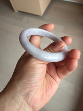 Load image into Gallery viewer, 55mm 100% natural type A light purple white jadeite jade bangle BM101-2838
