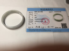 Load image into Gallery viewer, 51mm Certified Type A 100% Natural light purple/white square Jadeite Jade bangle BN97-2708
