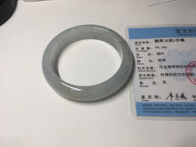 Load image into Gallery viewer, 56mm Certified Type A 100% Natural icy watery light green purple jadeite Jade bangle BK124-3398
