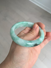 Load image into Gallery viewer, 卖了 53mm 100% natural certified sunny green/dark green jadeite jade bangle BK80-5244
