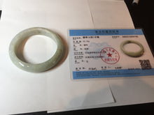 Load image into Gallery viewer, 55.4mm certified Type A 100% Natural green/yellow/purple/red Jadeite Jade bangle BM91-9786
