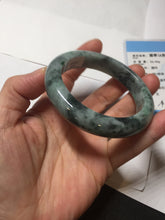 Load image into Gallery viewer, 59.9mm Certified Type A 100% Natural dark green/blue/gray/black Guatemala Jadeite jade bangle AY88-5742
