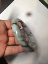 Load image into Gallery viewer, 59mm Certified Type A 100% Natural green/purple/brown pink camouflage color Jadeite Jade bangle BG69-5292
