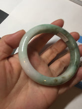 Load image into Gallery viewer, 57mm certified 100% natural type A sunny green/purple/brown jadeite jade bangle BN99-7710
