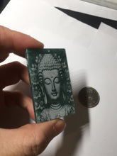 Load image into Gallery viewer, 100% natural blue/gray Guatemala  jadeite jade Guanyin (观音) safe and sound pendant/worry stone/decor PD194
