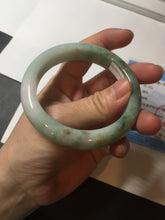 Load image into Gallery viewer, 57mm certified 100% natural type A sunny green/purple/brown jadeite jade bangle BN99-7710
