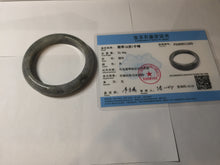 Load image into Gallery viewer, 卖了 55mm certified Type A 100% Natural icy watery yellow black(WuJi) black sesame paste Jadeite Jade bangle AJ79-1293
