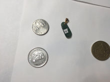 Load image into Gallery viewer, 100% Natural type A icy watery dark green/black/gary Jadeite Jade belssed melon pendant PC124-4
