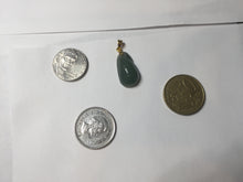 Load image into Gallery viewer, 100% Natural type A dark green/black/gary Jadeite Jade belssed melon pendant PC124-5
