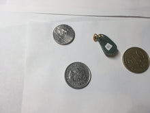 Load image into Gallery viewer, 100% Natural type A dark green/black/gary Jadeite Jade belssed melon pendant PC124-5
