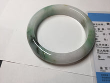 Load image into Gallery viewer, 57mm certified 100% natural type A sunny green/purple/yellow jadeite jade bangle BN101-7704
