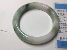 Load image into Gallery viewer, 57mm certified 100% natural type A sunny green/purple/yellow jadeite jade bangle BN101-7704
