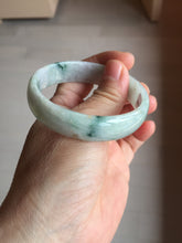 Load image into Gallery viewer, 54mm certified Type A 100% Natural green yellow purple thin Jadeite Jade bangle AY94-1341
