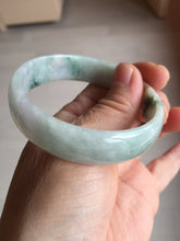 Load image into Gallery viewer, 54mm certified Type A 100% Natural green yellow purple thin Jadeite Jade bangle AY94-1341
