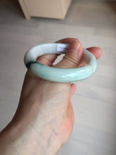 Load image into Gallery viewer, 53.5mm 100% natural certified sunny green brown pink oval jadeite jade bangle BN29-8348
