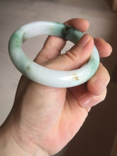 Load image into Gallery viewer, 57mm certified 100% natural type A sunny green/purple/yellow jadeite jade bangle BN101-7704
