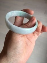 Load image into Gallery viewer, 54mm certified Type A 100% Natural sunny green yellow thin Jadeite Jade bangle AY93-1326
