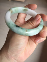 Load image into Gallery viewer, 57mm certified 100% natural type A sunny green/purple/yellow jadeite jade bangle BN101-7704
