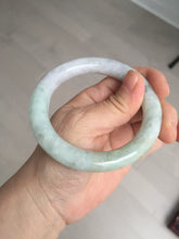 Load image into Gallery viewer, 56.6mm 100% natural Type A green/purple/yellow(FU LU SHOU) chubby jadeite jade bangle BK72-5808
