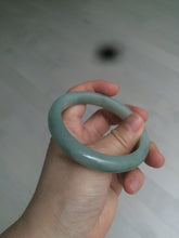 Load image into Gallery viewer, 57.4mm 100% natural Type A icy oily dark green/gray jadeite jade bangle AX59-0336
