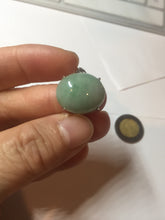 Load image into Gallery viewer, 100% natural type A light green sunny green four-prong jadeite jade ring X140
