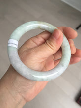 Load image into Gallery viewer, 56.6mm 100% natural Type A green/purple/yellow(FU LU SHOU) chubby jadeite jade bangle BK72-5808
