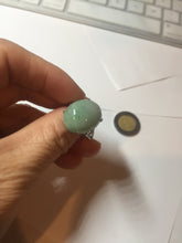 Load image into Gallery viewer, 100% natural type A light green sunny green four-prong jadeite jade ring X140
