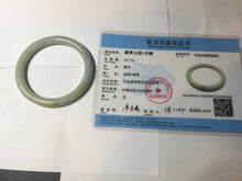 Load image into Gallery viewer, 52mm certified 100% natural Type A light green round cut jadeite jade bangle BS7-9561
