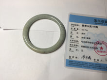 Load image into Gallery viewer, 52mm certified 100% natural Type A light green round cut jadeite jade bangle BS7-9561
