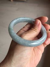 Load image into Gallery viewer, 56.6mm 100% natural Type A icy dark green/gray/black(WuJi) jadeite jade bangle AY92-1257
