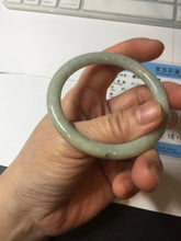 Load image into Gallery viewer, 52mm certified 100% natural Type A light green round cut jadeite jade bangle BS7-9561
