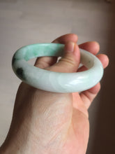 Load image into Gallery viewer, 57.4mm certified 100% natural type A sunny green/purple/yellow jadeite jade bangle BN102-7712
