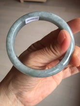 Load image into Gallery viewer, 56.6mm 100% natural Type A icy dark green/gray/black(WuJi) jadeite jade bangle AY92-1257
