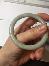 Load image into Gallery viewer, 52mm certified 100% natural Type A light green round cut jadeite jade bangle BS7-9561
