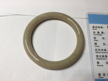 Load image into Gallery viewer, 50.5mm certified 100% natural Type A light yellow round cut jadeite jade bangle BS8-9570
