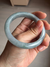 Load image into Gallery viewer, 56.6mm 100% natural Type A icy dark green/gray/black(WuJi) jadeite jade bangle AY92-1257
