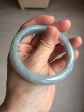 Load image into Gallery viewer, 56.6mm 100% natural Type A icy dark green/gray/black(WuJi) jadeite jade bangle AY92-1257
