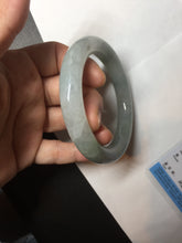 Load image into Gallery viewer, 58mm Certified Type A 100% Natural light green chubby round cut Jadeite Jade bangle AX125-4584
