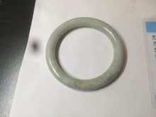 Load image into Gallery viewer, 55.5 mm Certified type A 100% Natural bean green round cut Jadeite bangle AX109-7539

