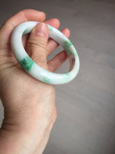 Load image into Gallery viewer, 55.5mm Certified 100% natural Type A sunny green yellow jadeite jade bangle BM25-4425
