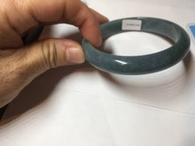 Load image into Gallery viewer, 59mm Certified Type A 100% Natural dark green/light blue/gray/black Guatemala Jadeite bangle BQ30-1447
