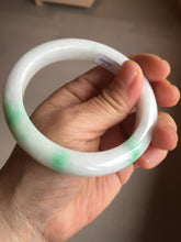 Load image into Gallery viewer, 卖了 58.8mm Certified Type A 100% Natural sunny green/white(白底青) Jadeite Jade bangle AM99-2811
